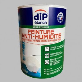 DIP étanch Peinture Anti-humidité Gris galet DIP étanch Peinture Anti-humidité Gris galet