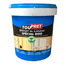 TOUPRET Enduit de lissage Spécial Bois 1,250kgs Blanc TOUPRET Enduit de lissage Spécial Bois 1,250kgs Blanc