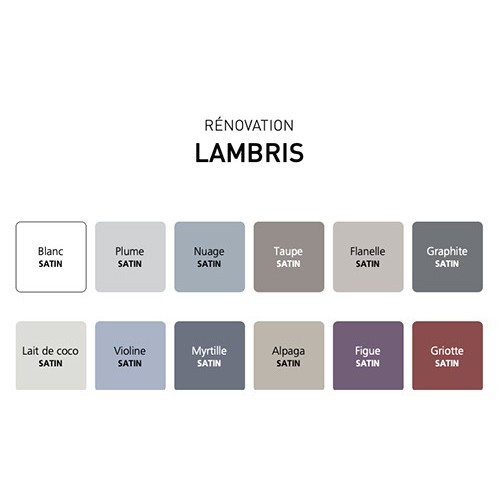 Rénovation Lambris (PVC-Bois) V33 Satin Griotte