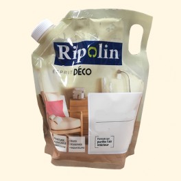 RIPOLIN Poche de Peinture Acrylique "Esprit Déco" 1L Crème satin RIPOLIN Poche de Peinture Acrylique "Esprit Déco" 1L Crème satin