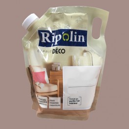 RIPOLIN Poche de Peinture Acrylique "Esprit Déco" 1L Taupe satin RIPOLIN Poche de Peinture Acrylique "Esprit Déco" 1L Taupe satin