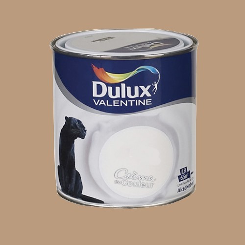 DULUX VALENTINE Peinture acrylique Crème de couleur Macaron Café