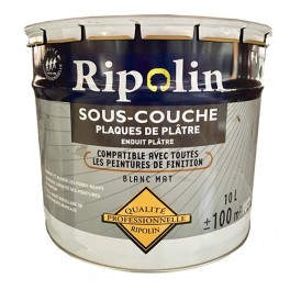 RIPOLIN Sous-couche Plaques de plâtre Blanc Mat Qualité Pro RIPOLIN Sous-couche Plaques de plâtre Blanc Mat Qualité Pro