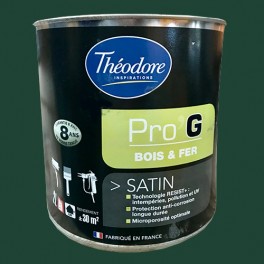 Théodore Pro'G Peinture Bois & Fer Vert jardin Théodore Pro'G Peinture Bois & Fer Vert jardin
