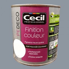 CECIL PE DECO Finition Couleur Gris acier Satin