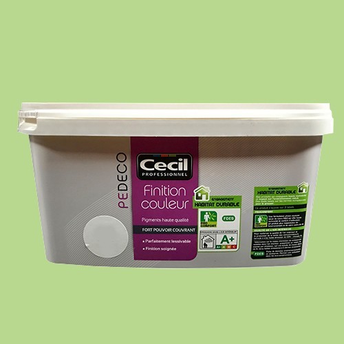 CECIL PE DECO Finition Couleur Vert granny Satin