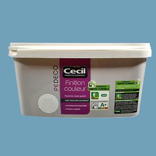 CECIL PE DECO Finition Couleur Bleu givré Satin