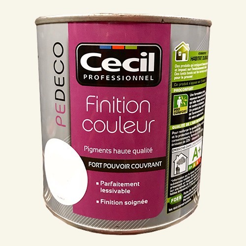 CECIL PE DECO Finition Couleur Kaolin Satin