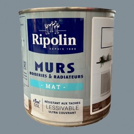 RIPOLIN Peinture Murs, Boiseries & Radiateurs Gris Pragues Mat RIPOLIN Peinture Murs, Boiseries & Radiateurs Gris Pragues Mat