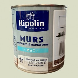 RIPOLIN Peinture Murs, Boiseries & Radiateurs Vert absinthe Mat RIPOLIN Peinture Murs, Boiseries & Radiateurs Vert absinthe Mat