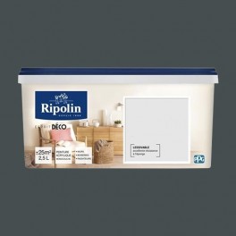 RIPOLIN Peinture Acrylique "Esprit Déco" Murs, Boiseries & Radiateurs Gris bitume RIPOLIN Peinture Acrylique "Esprit Déco" Murs, Boiseries & Radiateurs Gris bitume