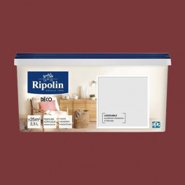 RIPOLIN Peinture Acrylique "Esprit Déco" Murs, Boiseries & Radiateurs Rouge piment RIPOLIN Peinture Acrylique "Esprit Déco" Murs, Boiseries & Radiateurs Rouge piment