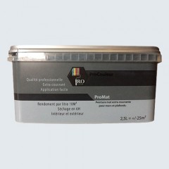 PRO COULEURS Peinture acrylique mat 2,5L Bleu gris