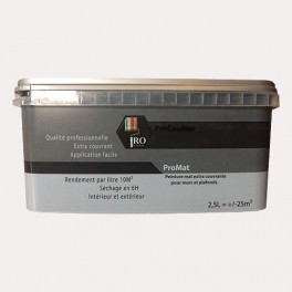PRO COULEURS Peinture acrylique mat 2,5L Lune PRO COULEURS Peinture acrylique mat 2,5L Lune