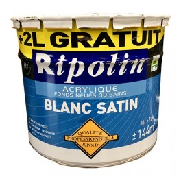 RIPOLIN Peinture Qualité Professionnelle Blanc Satin RIPOLIN Peinture Qualité Professionnelle Blanc Satin