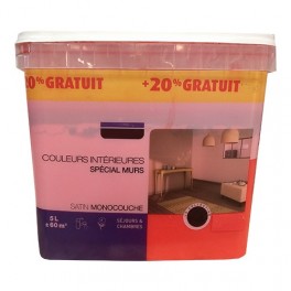 Peinture Couleurs Intérieures Spécial Murs Rouge 6L Peinture Couleurs Intérieures Spécial Murs Rouge 6L