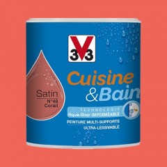 Peinture Cuisine & Bain V33 Corail n°48 - 0,5L