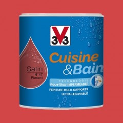 Peinture Cuisine & Bain V33 Piment n°47 - 0,5L