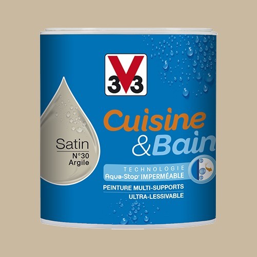 V33 Peinture Cuisine & Bain Argile n°30