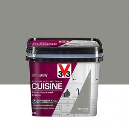 V33 Déco LAB Peinture Multi-Matériaux Cuisine Gris taupe V33 Déco LAB Peinture Multi-Matériaux Cuisine Gris taupe
