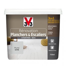 Peinture V33 Rénovation Planchers & Escaliers (Stratifiés-Bois) Plume Peinture V33 Rénovation Planchers & Escaliers (Stratifiés-Bois) Plume