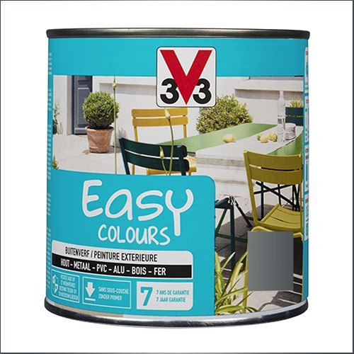 Peinture Easy Colours V33 Aluminium pot de 0,5L