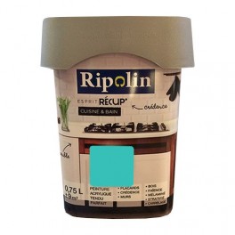 RIPOLIN Peinture Esprit Récup' Cuisine & Bain Vert turquoise RIPOLIN Peinture Esprit Récup' Cuisine & Bain Vert turquoise