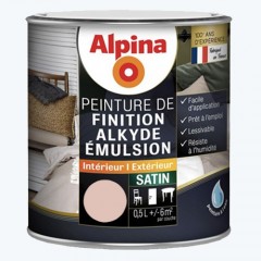 ALPINA Peinture Bois Alkyde Emulsion Satin Café au lait