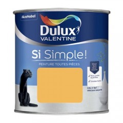 Peinture Dulux Valentine Si Simple Le Jaune pot de 0,5L
