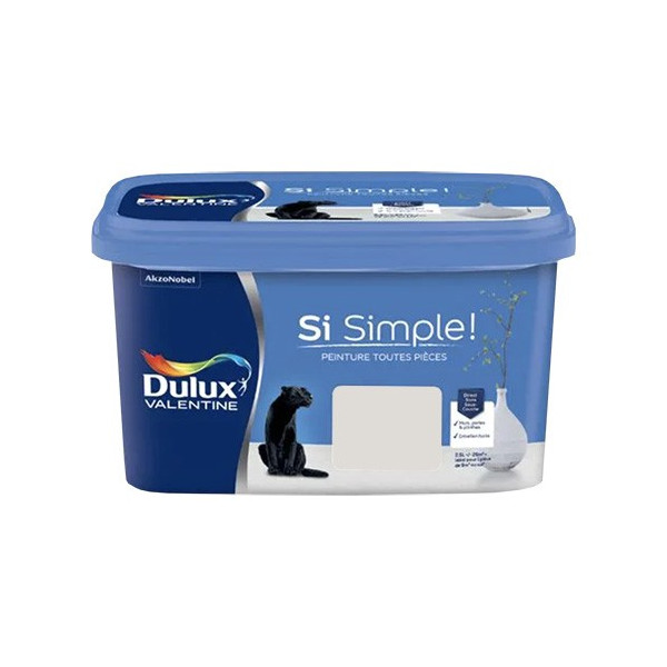 Peinture Dulux Valentine Si Simple! Le Gris pâle 2,5L