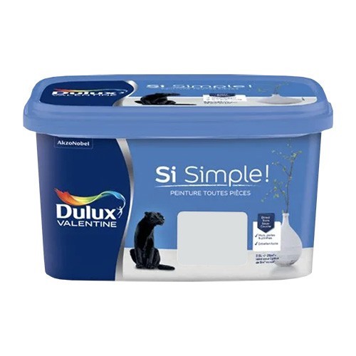 Peinture Dulux Valentine Si Simple! Le Gris pastel 2,5L Peinture Dulux Valentine Si Simple! Le Gris pastel 2,5L