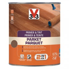 V33 Primer & Teinte Parquet Gris patiné