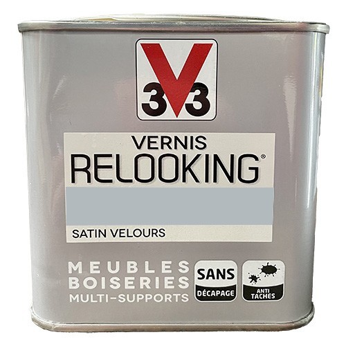 V33 Vernis Relooking Zinc Satin Velours