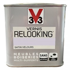 V33 Vernis Relooking Guimauve Satin Velours