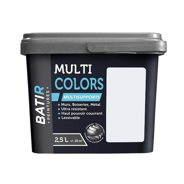 Peintures Multi Colors BÂTIR Satin Soyeux Jacinthe d'eau - 2,5L