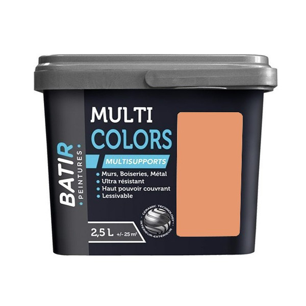 Peintures Multi Colors BÂTIR Satin Soyeux Aube d'été - 2,5L