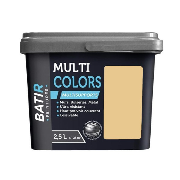 Peintures Multi Colors BÂTIR Satin Soyeux Champagne - 2,5L