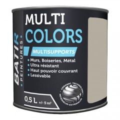 Peintures Multi Colors BÂTIR Brun Hiver Satin Soyeux