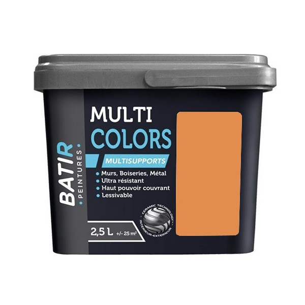 Peintures Multi Colors BÂTIR Satin Soyeux Zeste d'été - 2,5L
