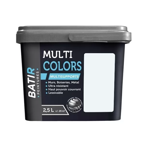 Peintures Multi Colors BÂTIR Satin Soyeux Pierre de lune - 2,5L