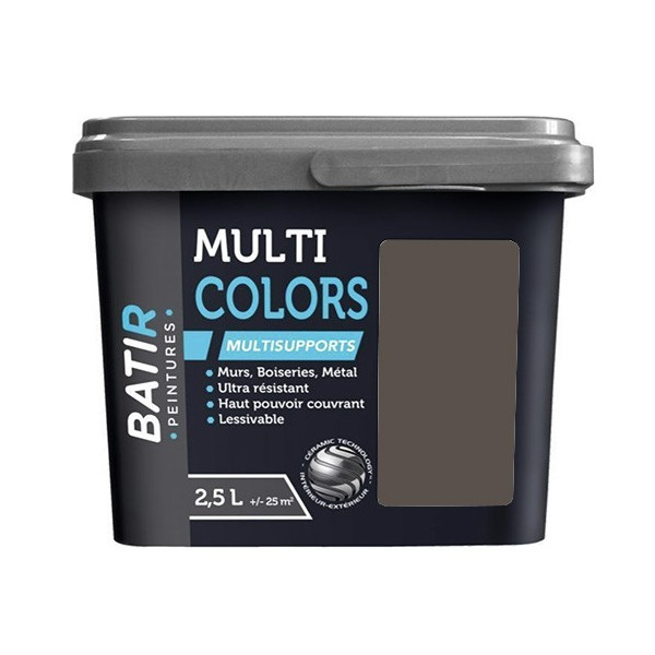 Peintures Multi Colors BÂTIR Satin Soyeux Bois vieilli - 2,5L
