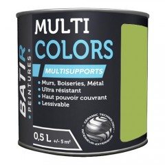 Peintures Multi Colors BÂTIR Vert Prairie Satin Soyeux