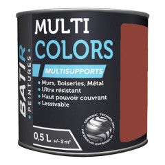 Peintures BÂTIR Multi Colors Mat Poudré Rouge opéra