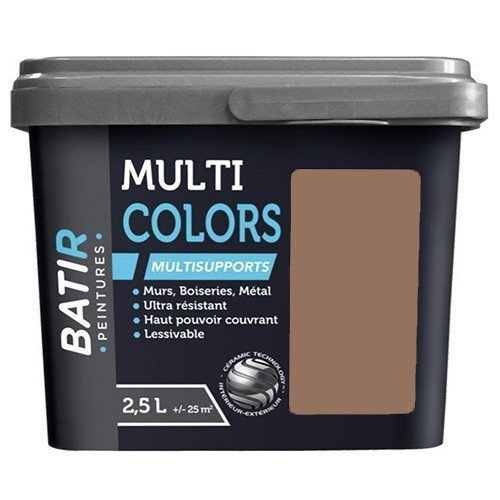 Peintures BÂTIR Multi Colors Mat Poudré Terre de Sienne