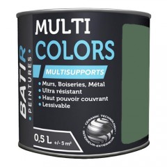 Peintures BÂTIR Multi Colors Mat Poudré Cèdre vert