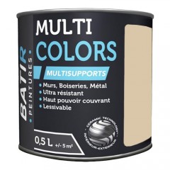 Peintures BÂTIR Multi Colors Mat Poudré Beige doré