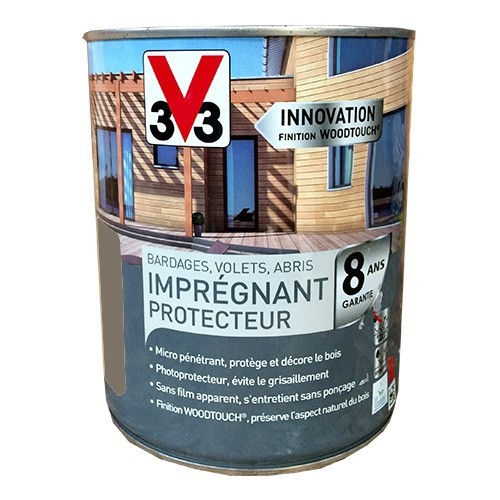 Imprégnant Protecteur Bois V33 Woodtouch Bois grisé