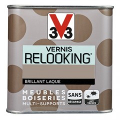 V33 Vernis Relooking Taupe Brillant Laque