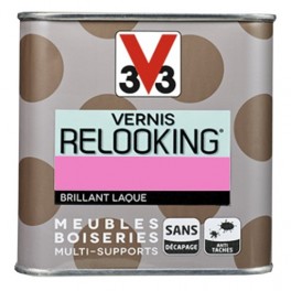 V33 Vernis Relooking Rose fluo Brillant Laque V33 Vernis Relooking Rose fluo Brillant Laque