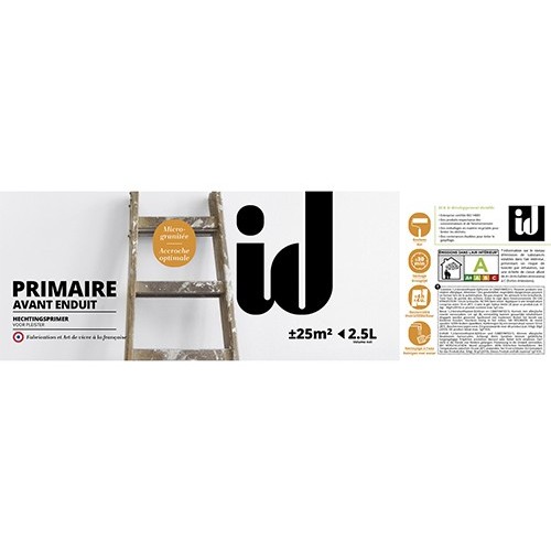 Primaire avant enduit ID étiquette